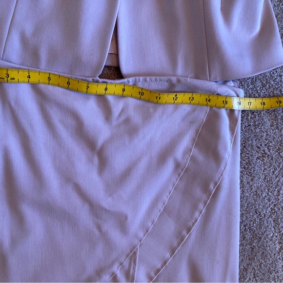 Handmade lace inlay blazer and tulip skirt set perfect for wedding-unfinished - Picture 5 of 13